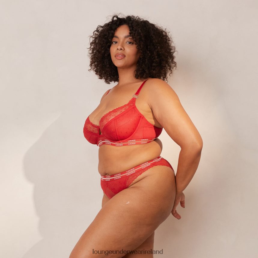 Lounge Underwear Women Vogue Balcony Bra & Thong/Briefs Set F2H42Z68 Maroon