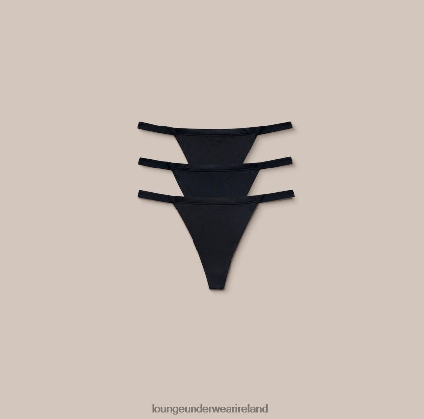 Lounge Underwear Women Basic G-strings (3 Pack) F2H42Z538 Black