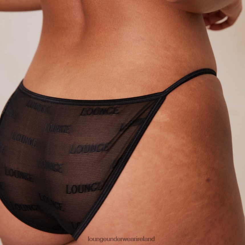 Lounge Underwear Women Bold Mesh Briefs F2H42Z767 Black