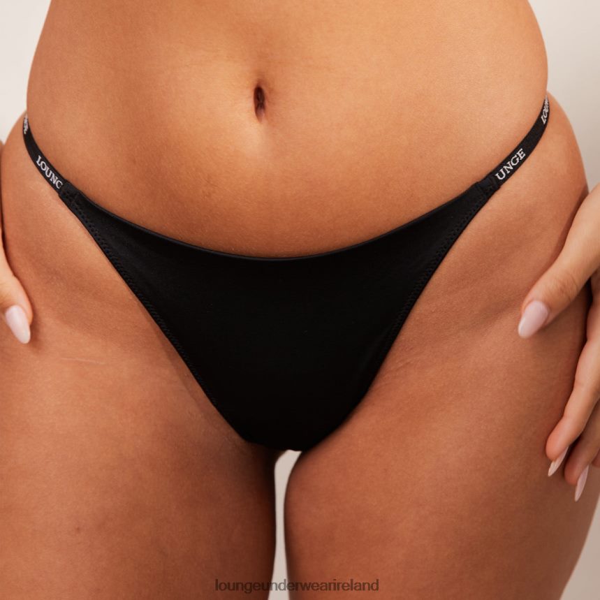 Lounge Underwear Women Luxury Thong F2H42Z238 Black