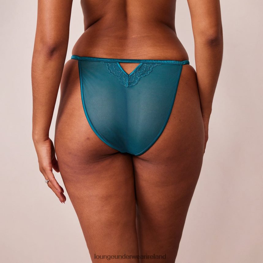 Lounge Underwear Women Quilted Lace Briefs F2H42Z497 Turquoise