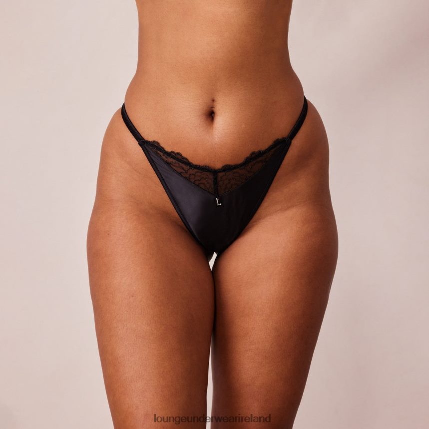 Lounge Underwear Women Quilted Lace G-string F2H42Z496 Black