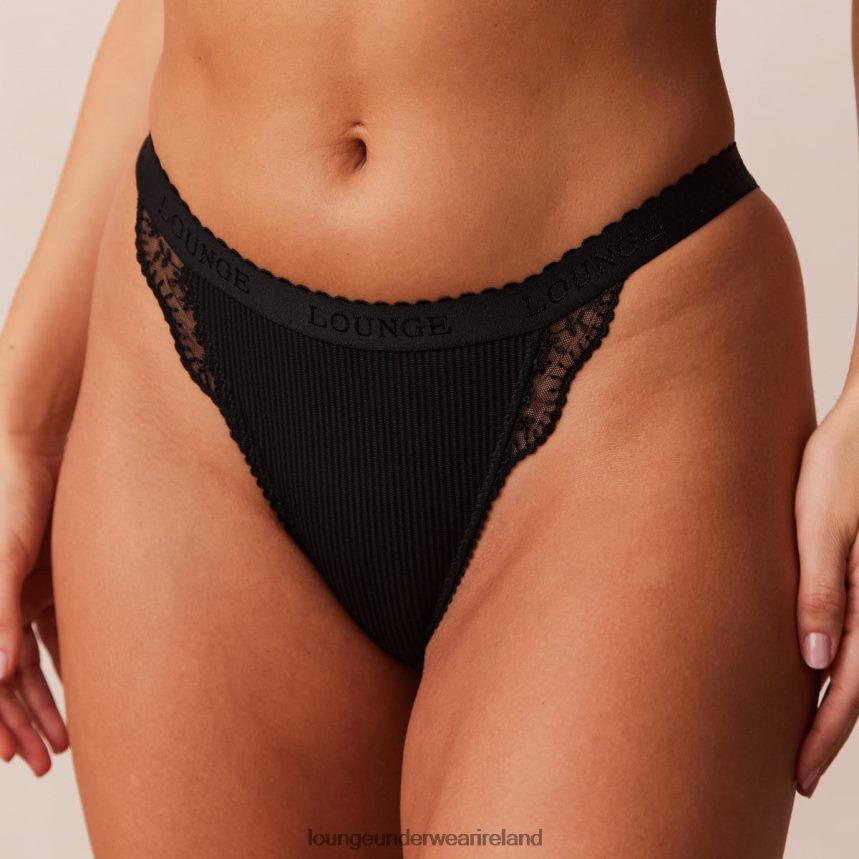 Lounge Underwear Women Ribbed Briefs F2H42Z586 Black