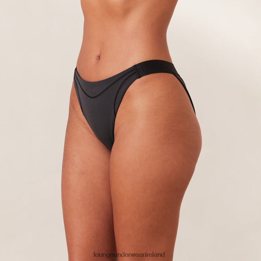 Lounge Underwear Women Ribbed Mindful Briefs F2H42Z454 Black