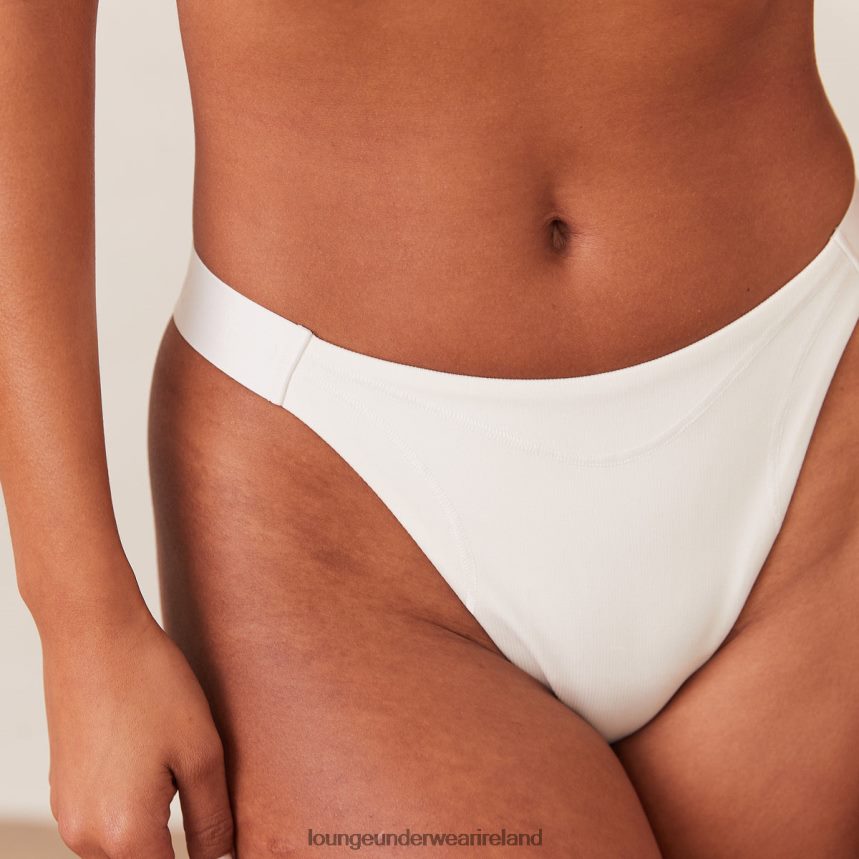 Lounge Underwear Women Ribbed Mindful Briefs F2H42Z455 White