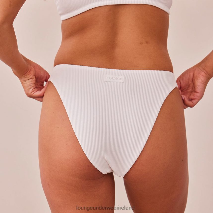 Lounge Underwear Women Ribbed Triangle Briefs F2H42Z510 White