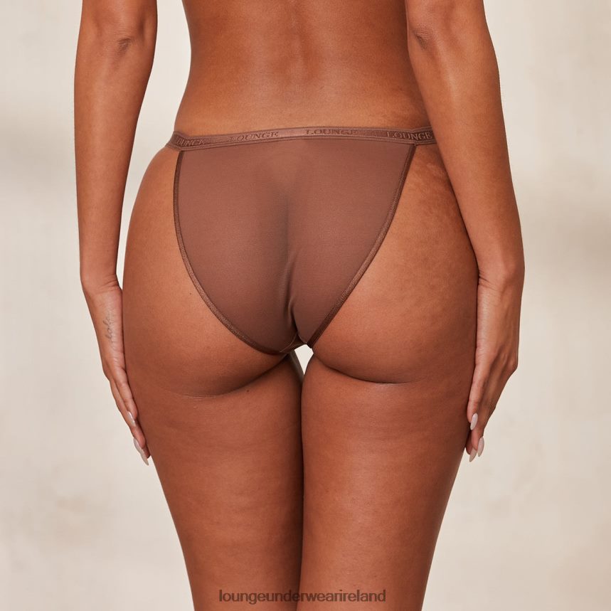Lounge Underwear Women Smooth Mesh Briefs F2H42Z517 Chestnut