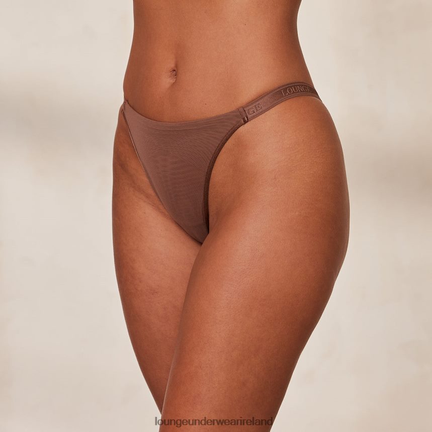 Lounge Underwear Women Smooth Mesh Briefs F2H42Z517 Chestnut