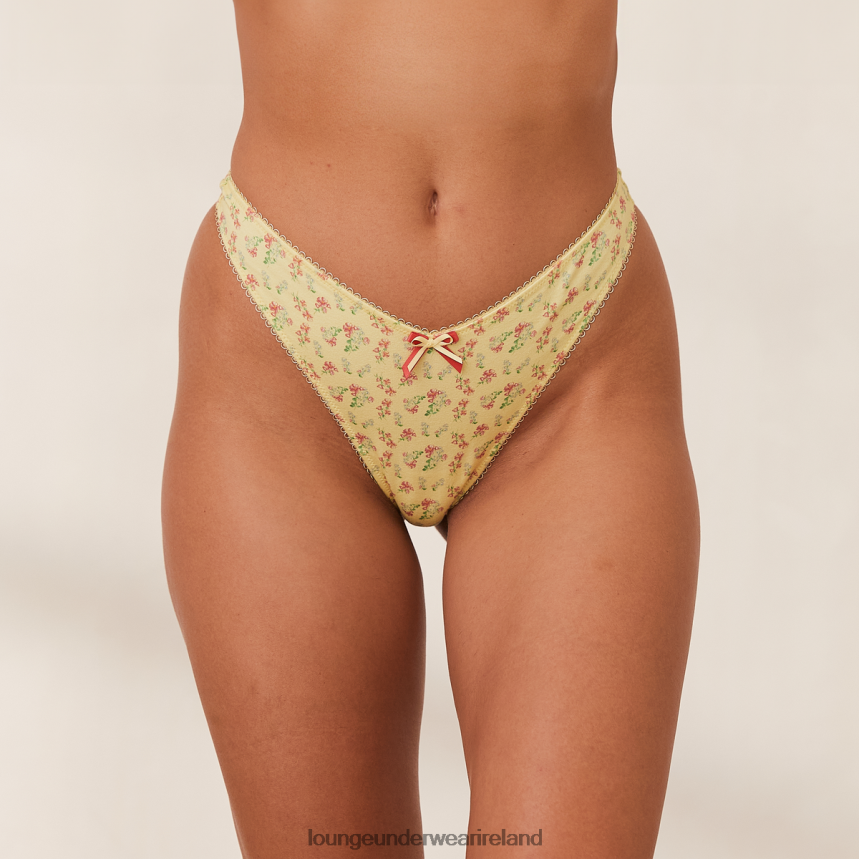 Lounge Underwear Women Sweet G-string F2H42Z443 Lemon Floral