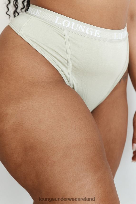 Lounge Underwear Women Bamboo Basic Thong (Set) F2H42Z383 Olive