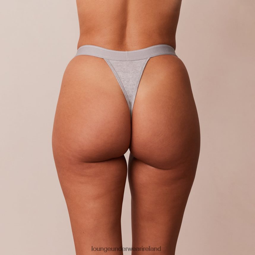 Lounge Underwear Women Bamboo Minimal Triangle Thong F2H42Z408 Grey