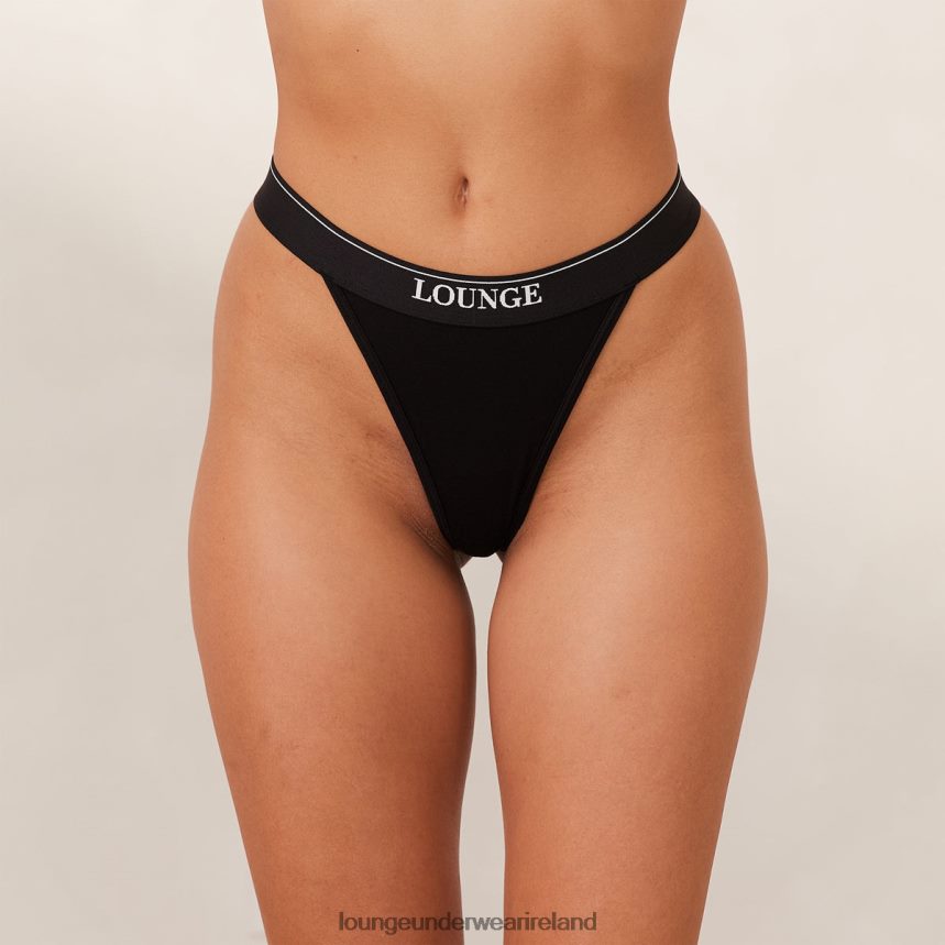 Lounge Underwear Women Bamboo Minimal Triangle Thong F2H42Z410 Black