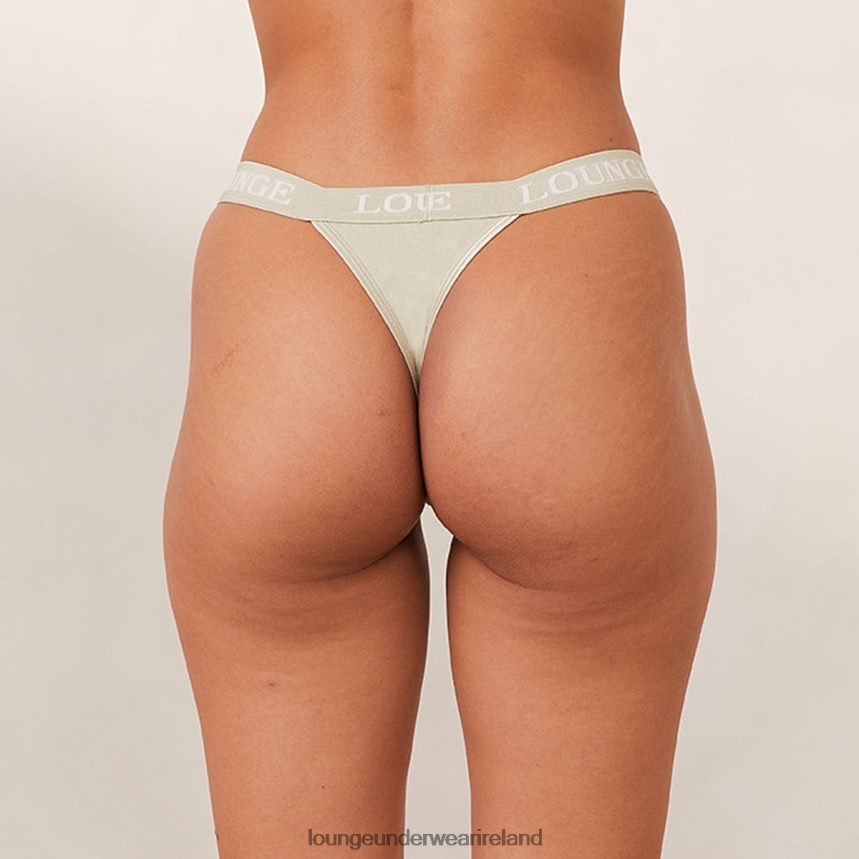 Lounge Underwear Women Bamboo Triangle Thong F2H42Z421 Olive