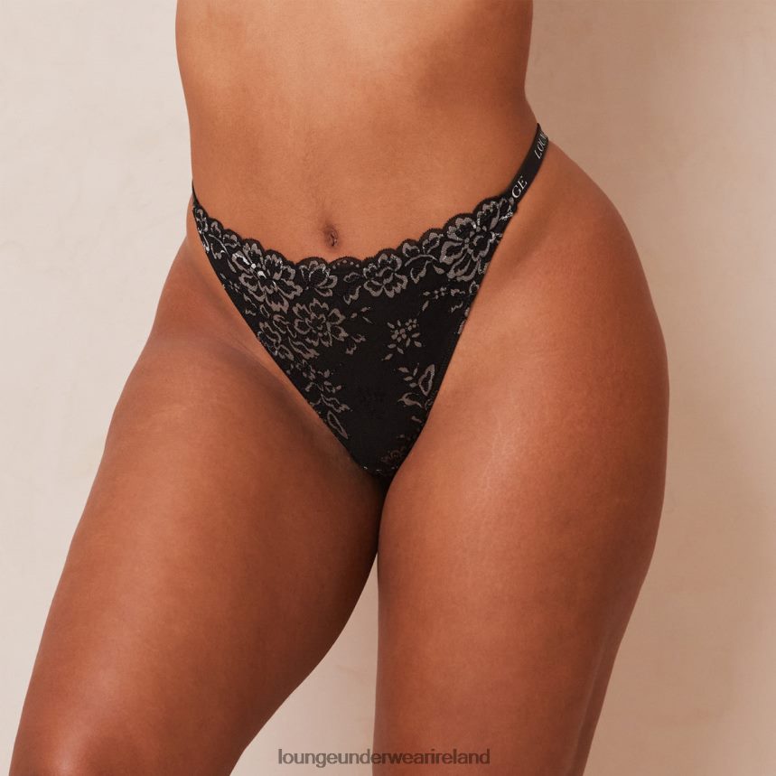 Lounge Underwear Women Lace Magic Thong F2H42Z380 Black