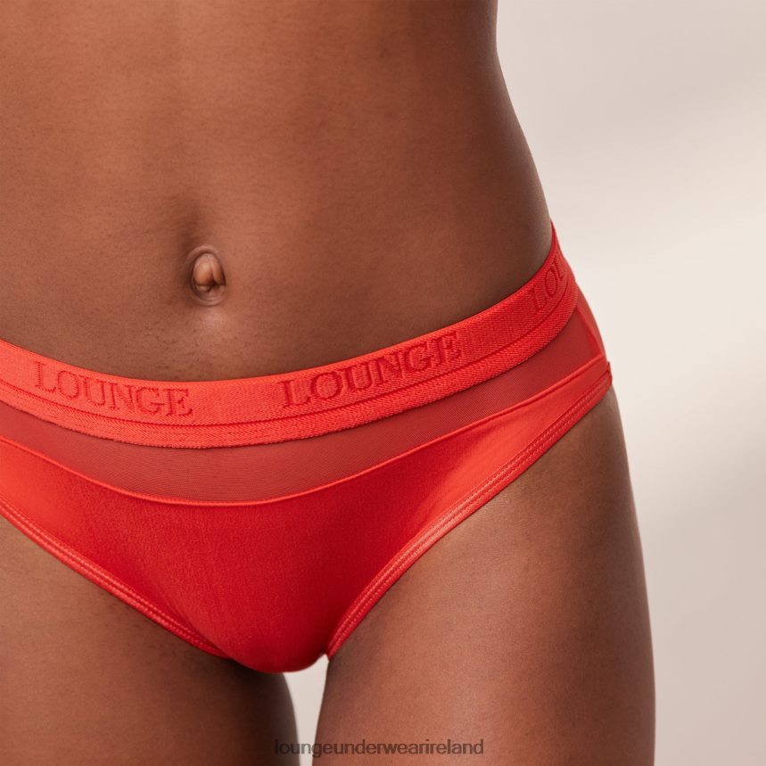 Lounge Underwear Women Mesh Briefs F2H42Z397 Red