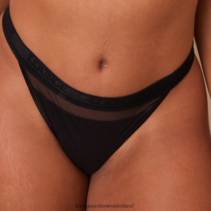 Lounge Underwear Women Mesh Thong F2H42Z402 Black