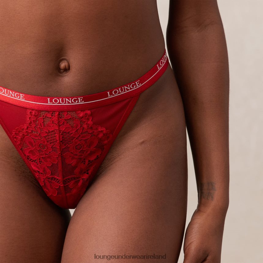 Lounge Underwear Women Blossom Thong F2H42Z461 Maroon