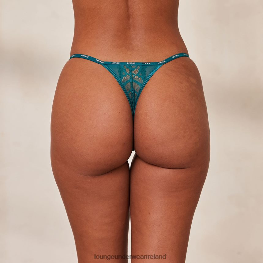 Lounge Underwear Women Charmed Thong F2H42Z682 Turquoise