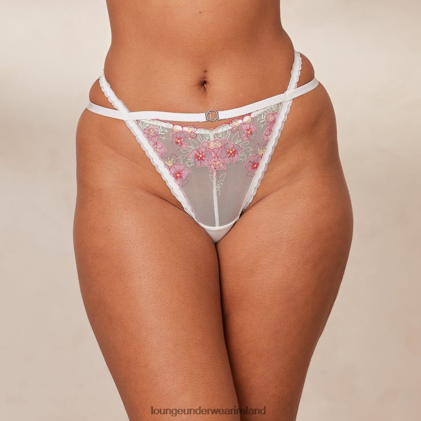 Lounge Underwear Women Ditsy Embroidered G-string F2H42Z277 White