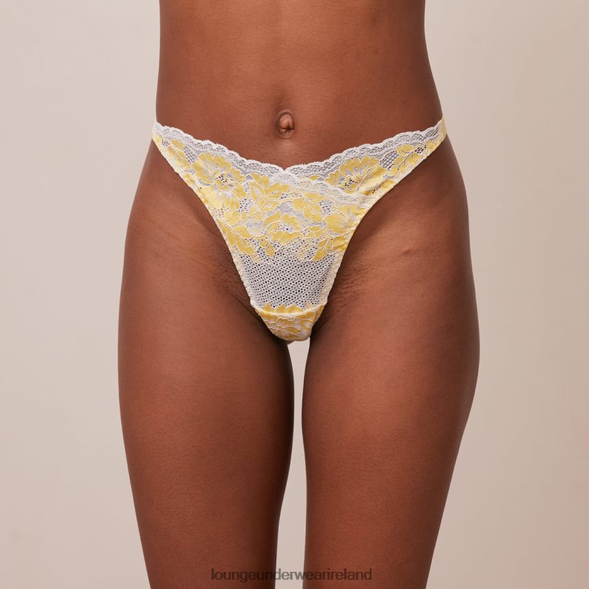 Lounge Underwear Women Luxe Thong F2H42Z662 Lemon