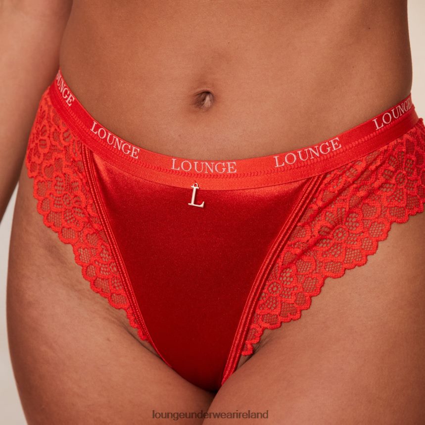 Lounge Underwear Women Silk Thong F2H42Z639 Red