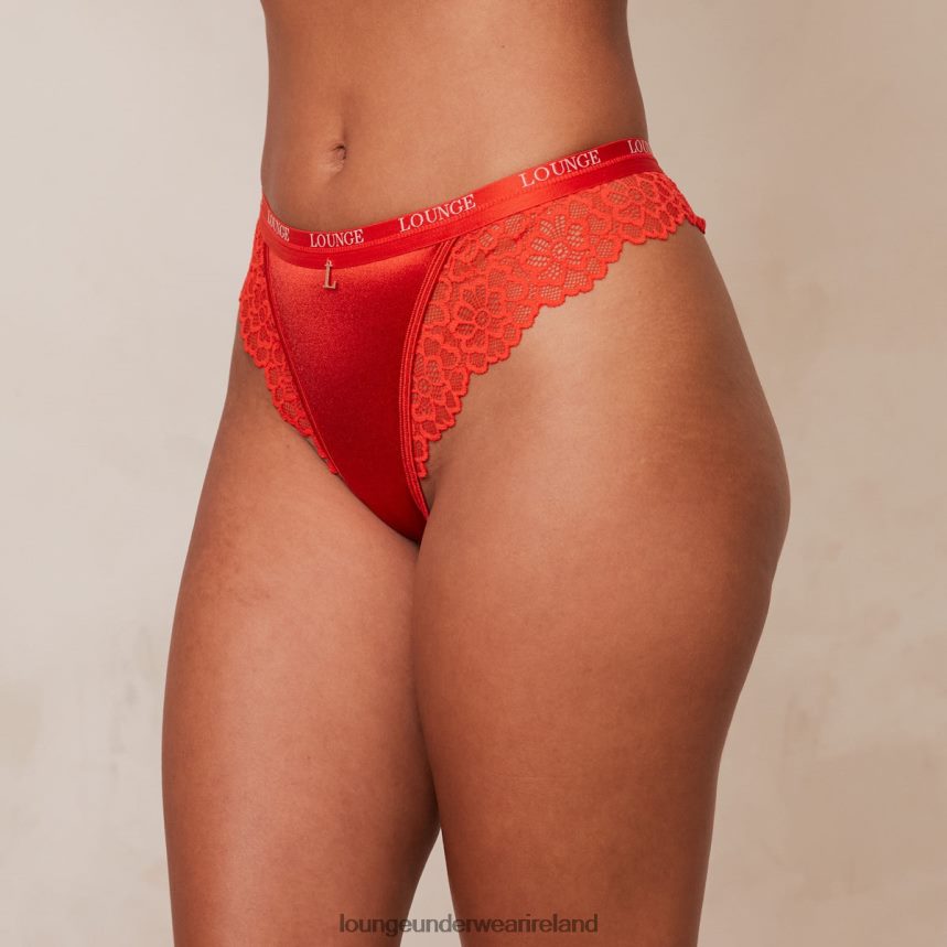 Lounge Underwear Women Silk Thong F2H42Z639 Red