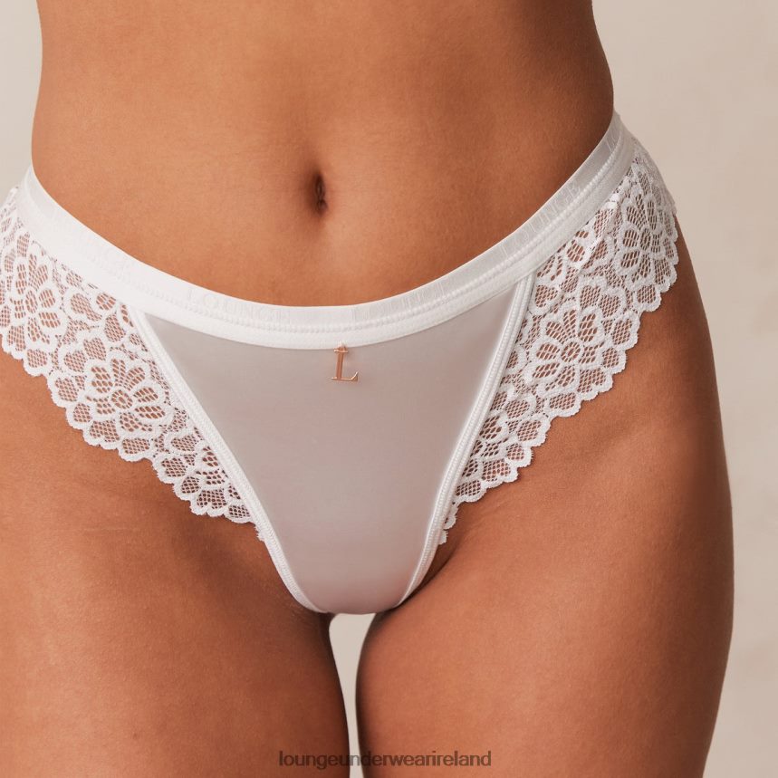 Lounge Underwear Women Silk Thong F2H42Z641 White