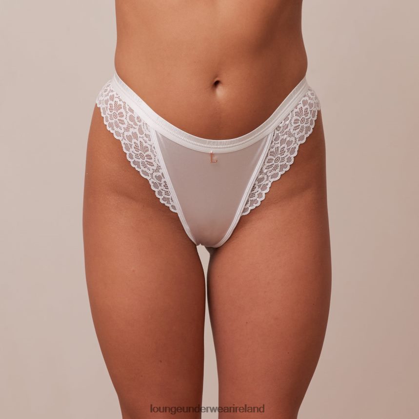 Lounge Underwear Women Silk Thong F2H42Z641 White