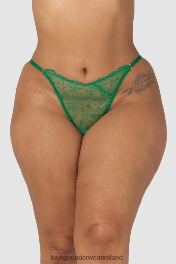 Lounge Underwear Women Slinky Open Back Briefs F2H42Z253 Emerald