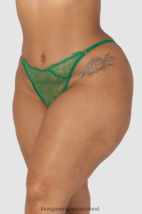 Lounge Underwear Women Slinky Open Back Briefs F2H42Z253 Emerald