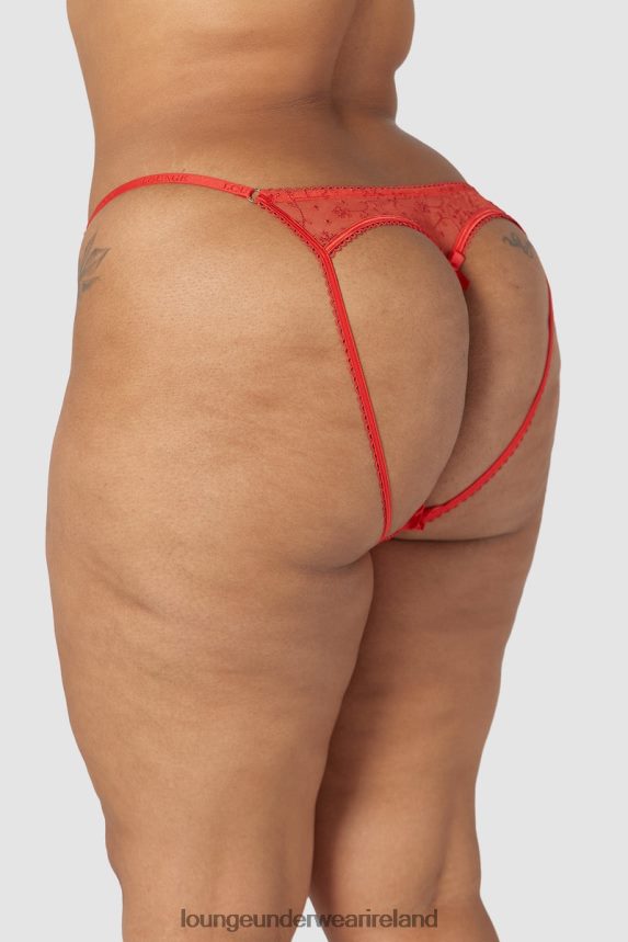Lounge Underwear Women Slinky Open Back Briefs F2H42Z254 Red