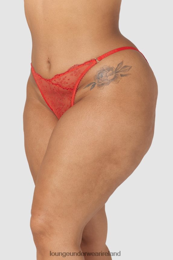 Lounge Underwear Women Slinky Open Back Briefs F2H42Z254 Red