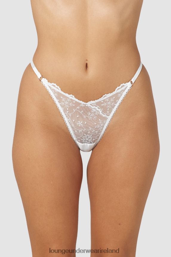 Lounge Underwear Women Slinky Open Back Briefs F2H42Z255 White