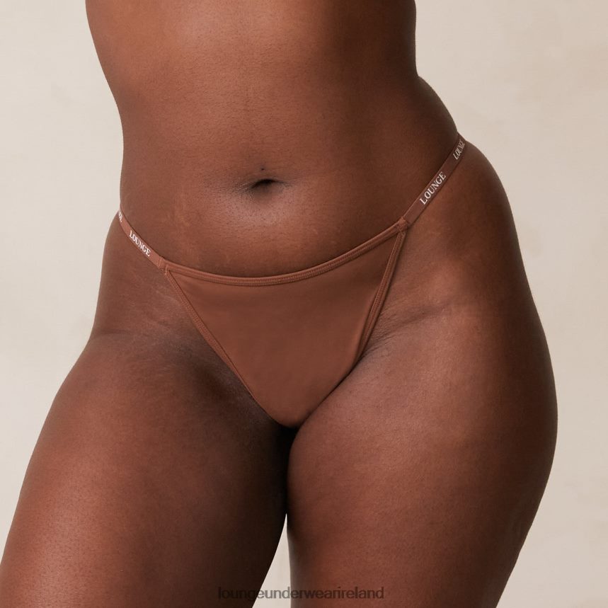 Lounge Underwear Women Smooth Classic Thong F2H42Z555 Chestnut