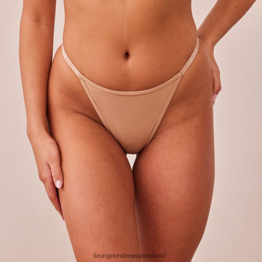 Lounge Underwear Women Smooth Classic Thong F2H42Z556 Honey