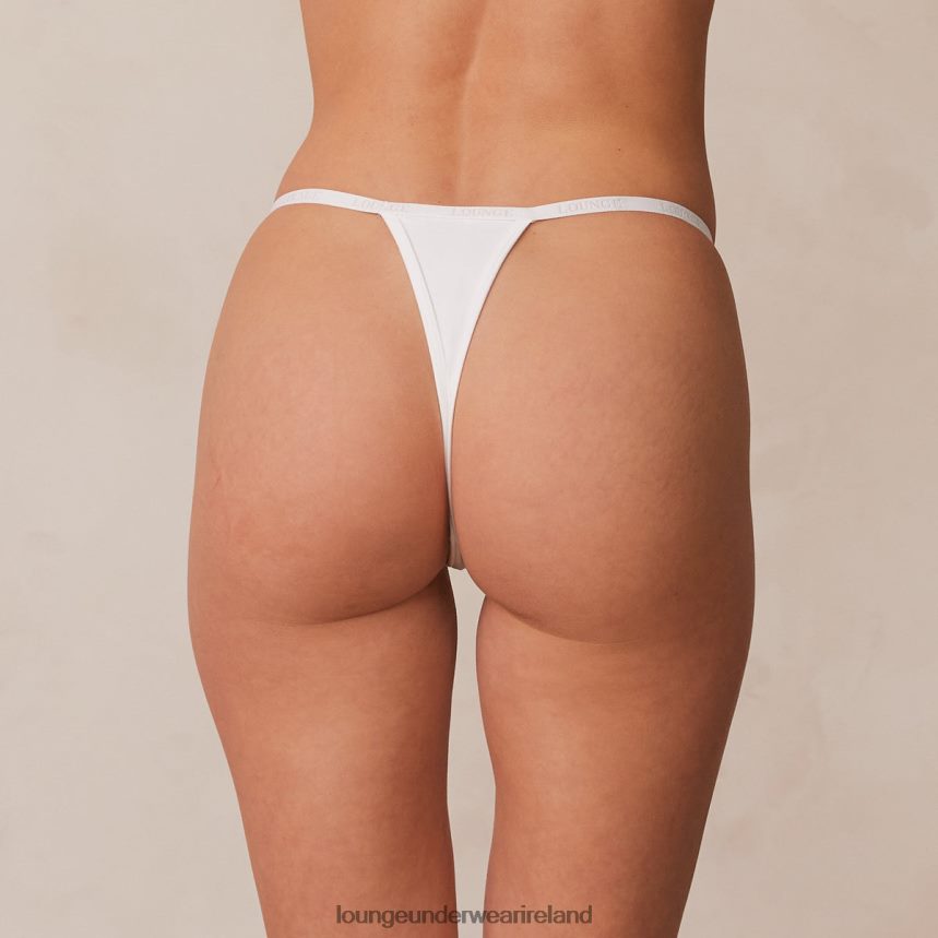 Lounge Underwear Women Smooth Classic Thong F2H42Z557 White