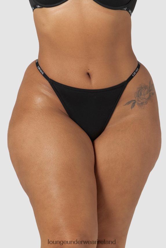 Lounge Underwear Women Smooth Classic Thong F2H42Z558 Black