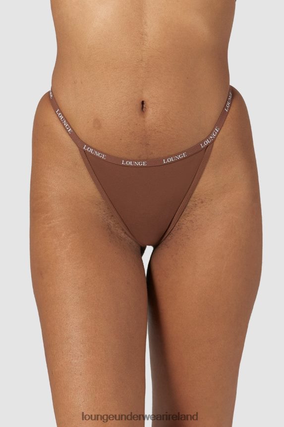 Lounge Underwear Women Smooth Thong F2H42Z542 Chestnut