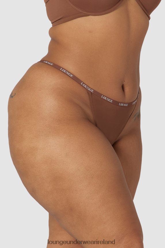 Lounge Underwear Women Smooth Thong F2H42Z542 Chestnut