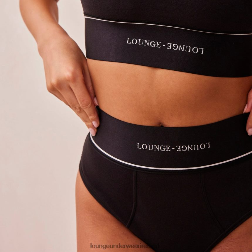 Lounge Underwear Women Bralette & Briefs Set F2H42Z232 Black