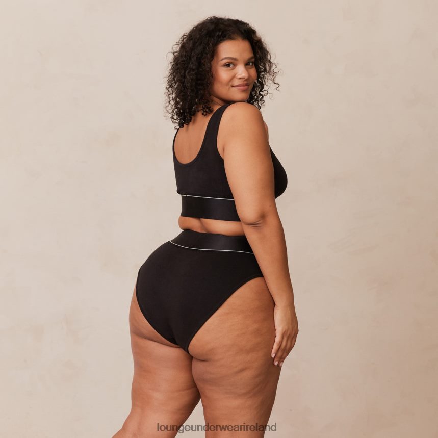 Lounge Underwear Women Bralette & Briefs Set F2H42Z232 Black