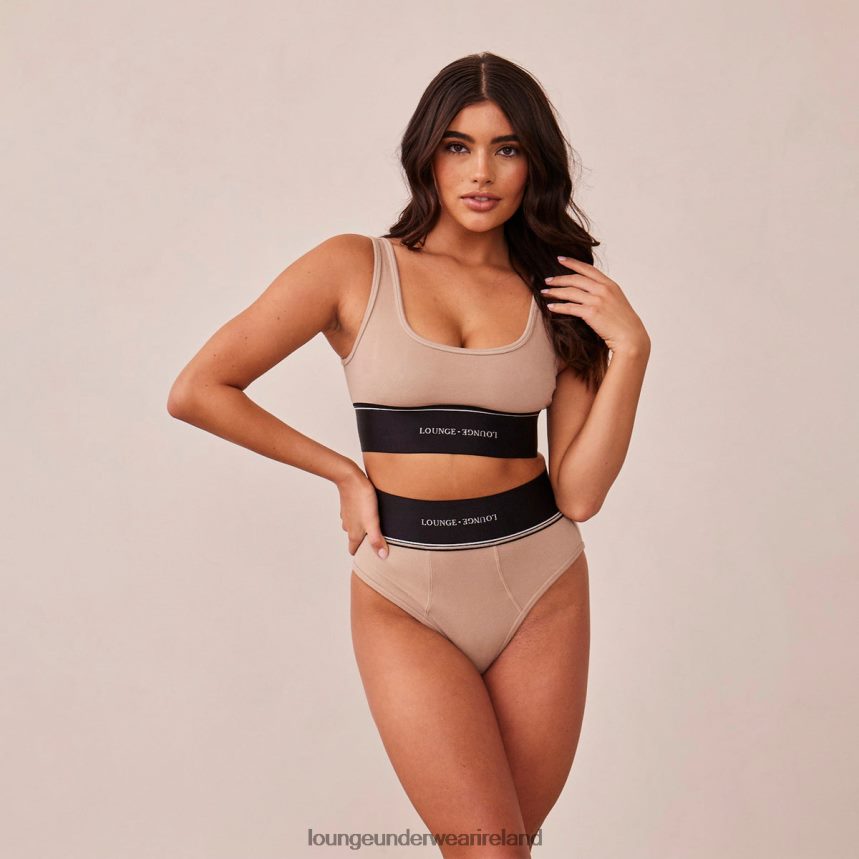 Lounge Underwear Women Bralette & Briefs Set F2H42Z237 Mink