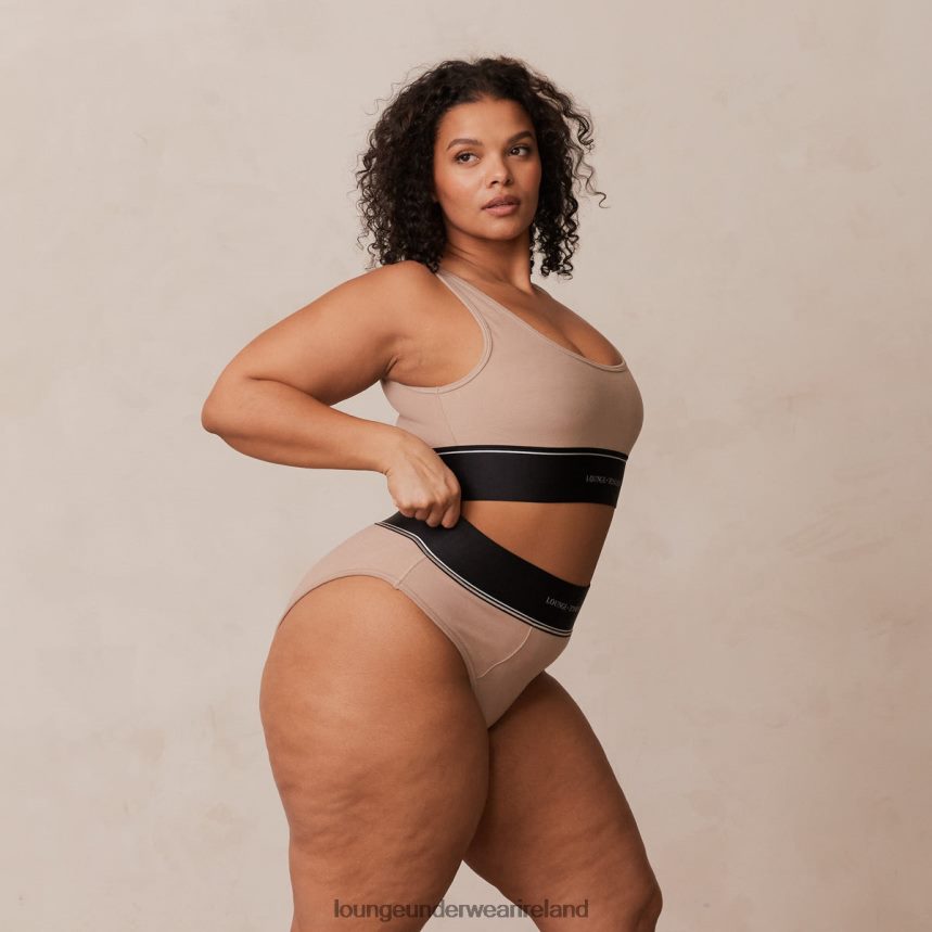 Lounge Underwear Women Bralette & Briefs Set F2H42Z237 Mink