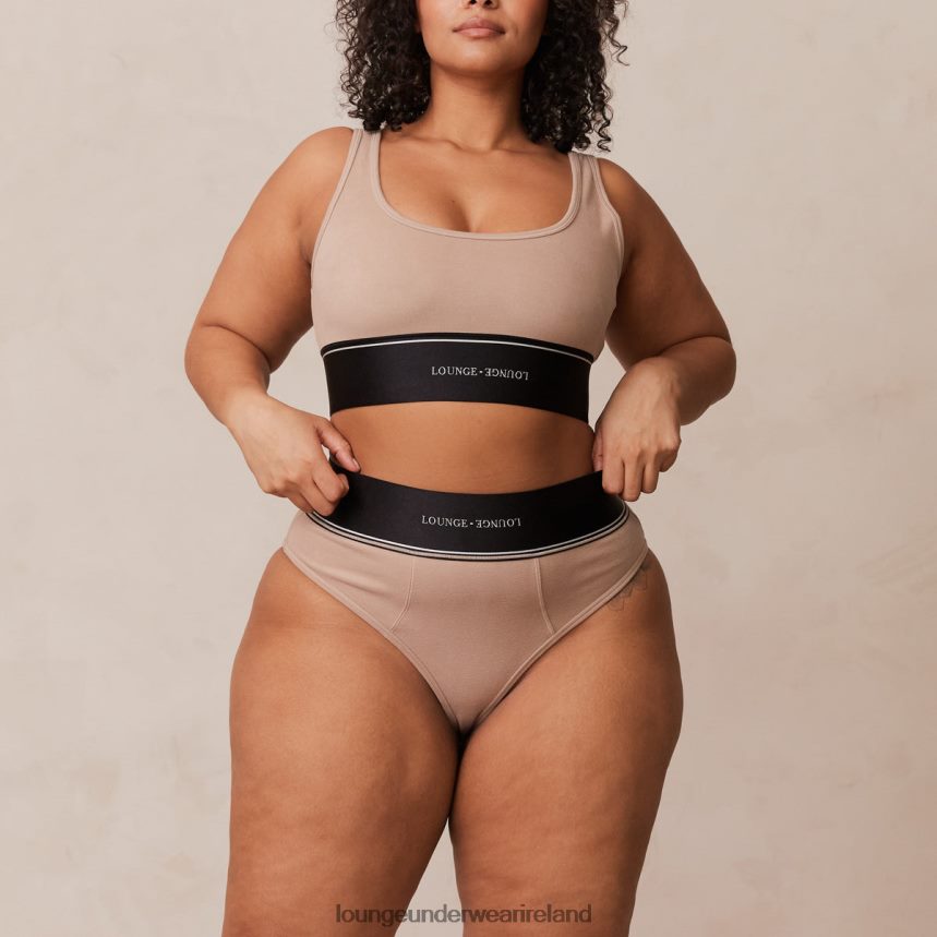 Lounge Underwear Women Bralette & Briefs Set F2H42Z237 Mink