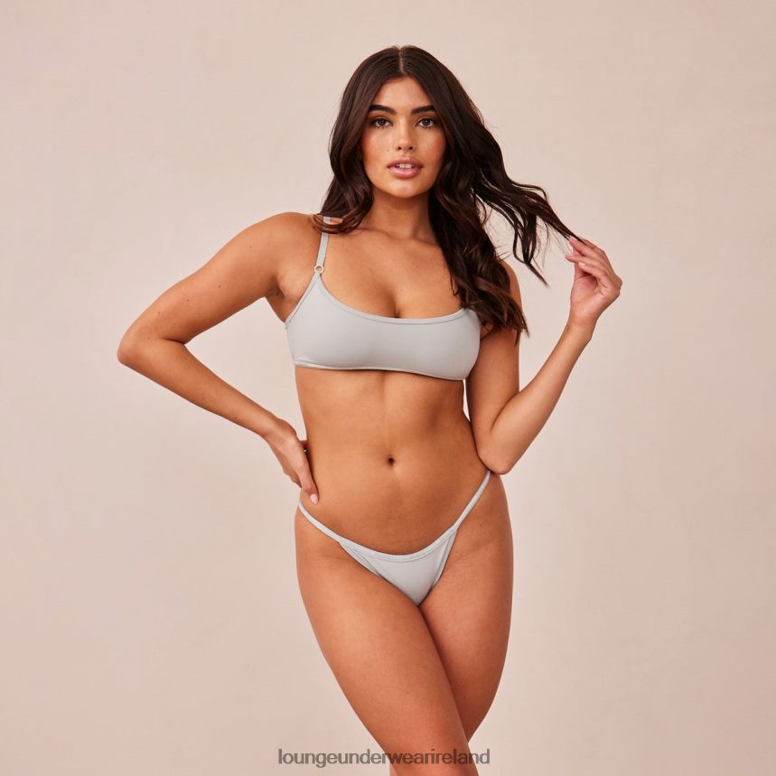 Lounge Underwear Women Essential Bralette & Thong/Briefs Set F2H42Z181 Sage