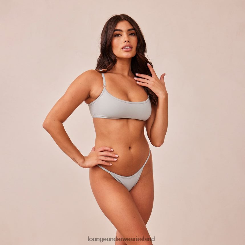 Lounge Underwear Women Essential Bralette & Thong/Briefs Set F2H42Z181 Sage