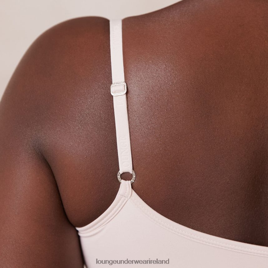 Lounge Underwear Women Essential Bralette & Thong/Briefs Set F2H42Z182 Rose Pink