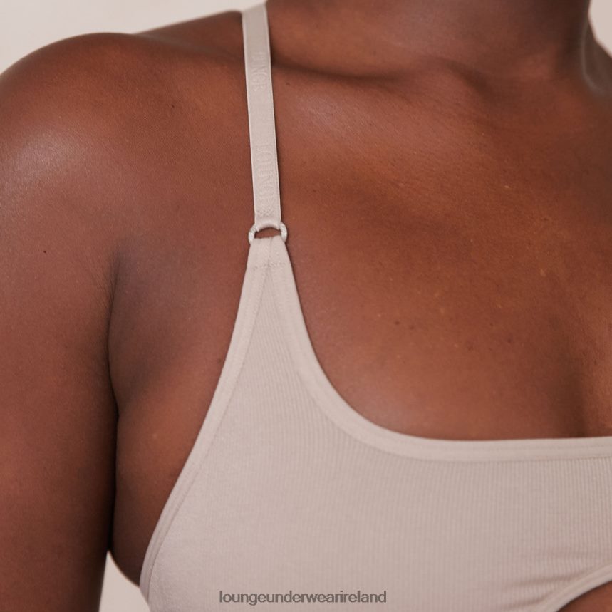 Lounge Underwear Women Seamless Bra & Thong/Briefs Set F2H42Z190 Mink