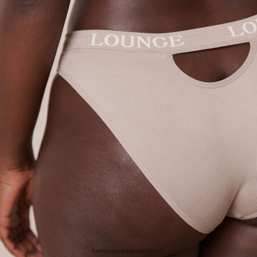 Lounge Underwear Women Seamless Bra & Thong/Briefs Set F2H42Z190 Mink