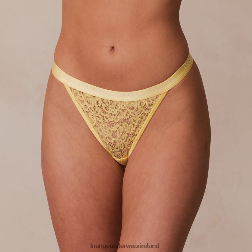 Lounge Underwear Women Balcony Thong F2H42Z736 Lemon